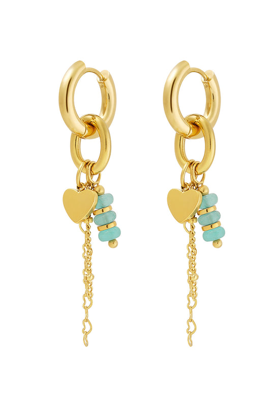 Blue love Earrings