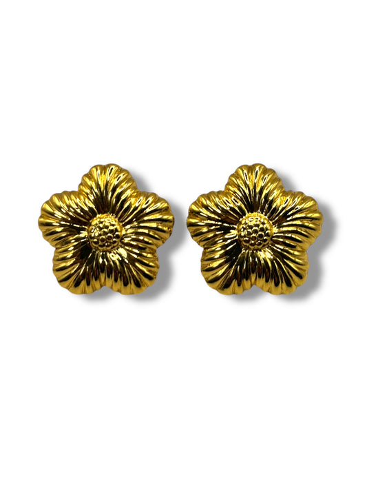 Bold Flower Earstuds