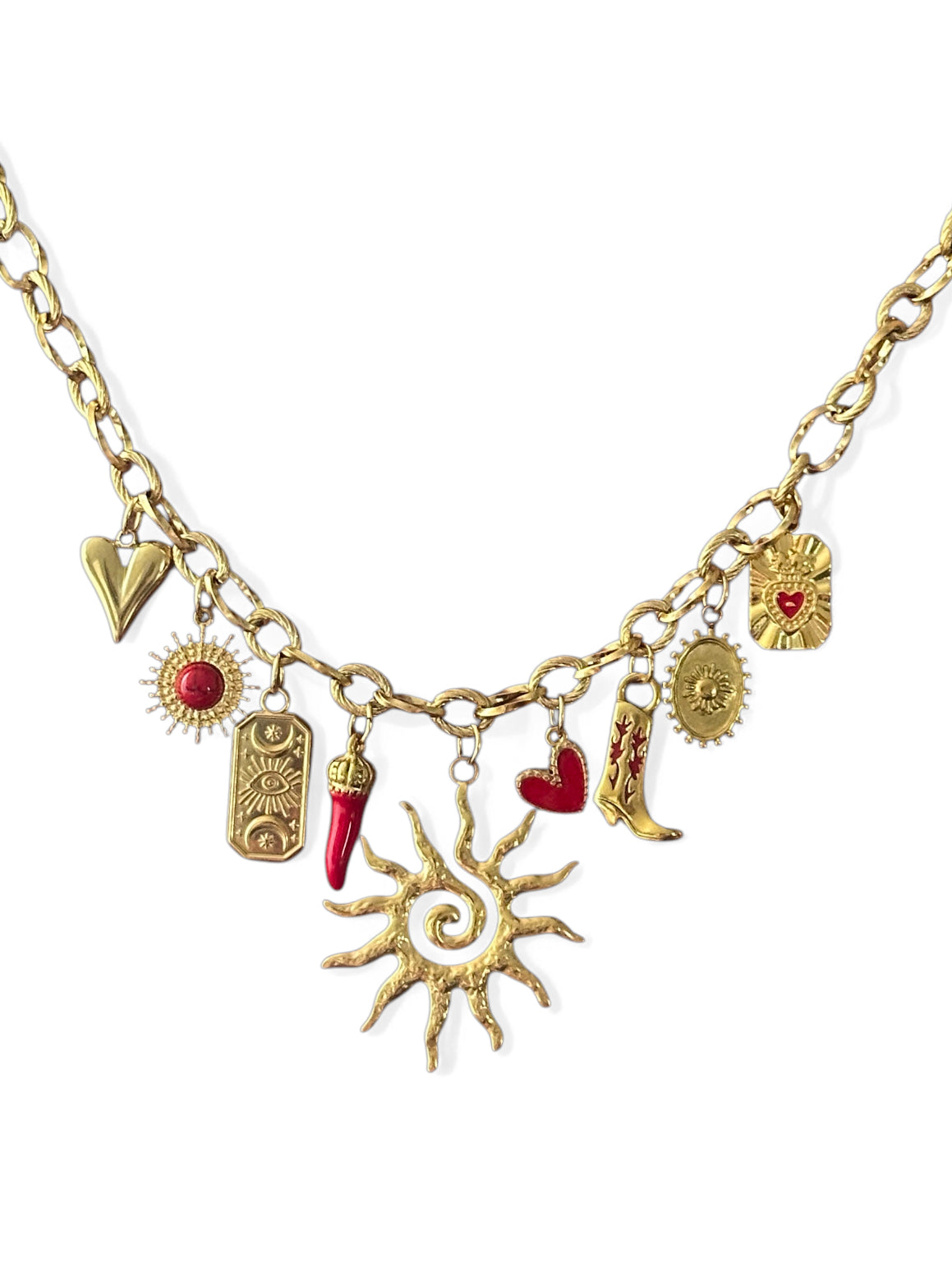 Bedelketting Red Sun